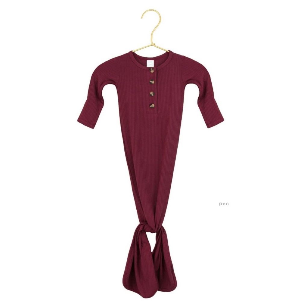 Lou Lou & Company Libby Ribbed Knotted Gown